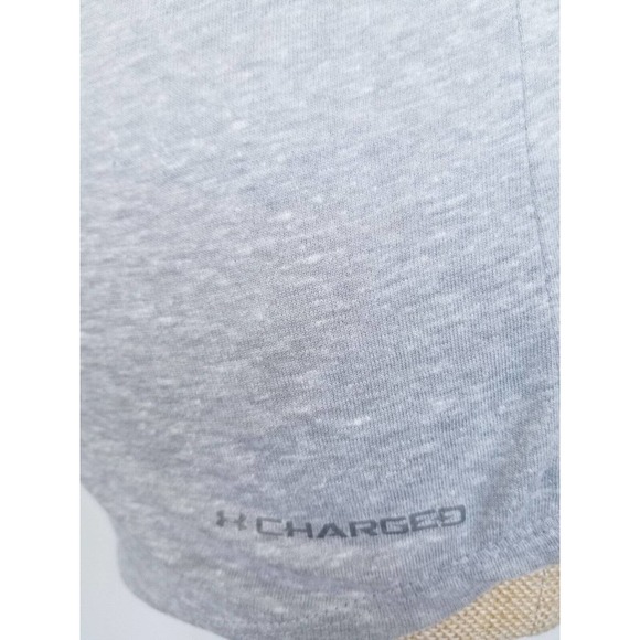 Under Armour T Shirt Medium Loose Fit Gray Patriotic Home of The Brave July 4th - Picture 4 of 10